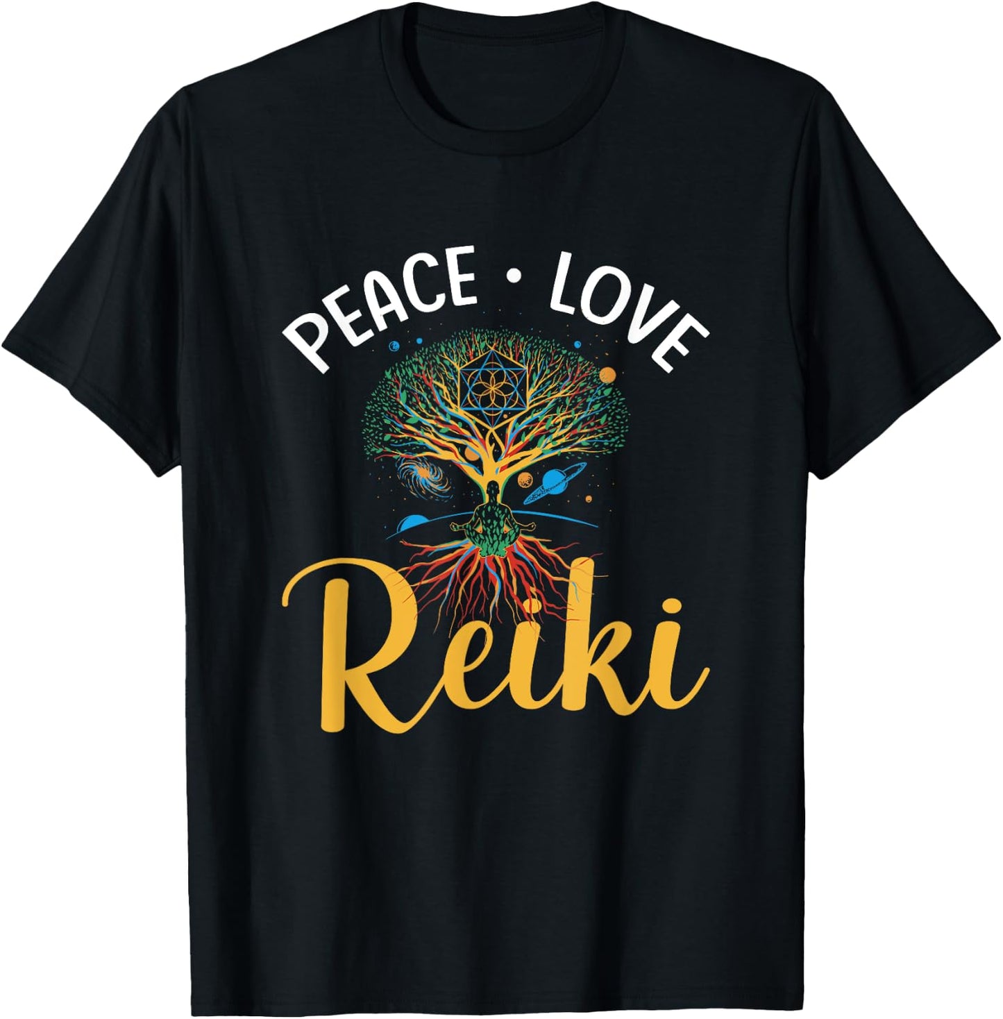 Holistic Reiki Healing Reiki Practitioner T-Shirt - T-Shirt | Black