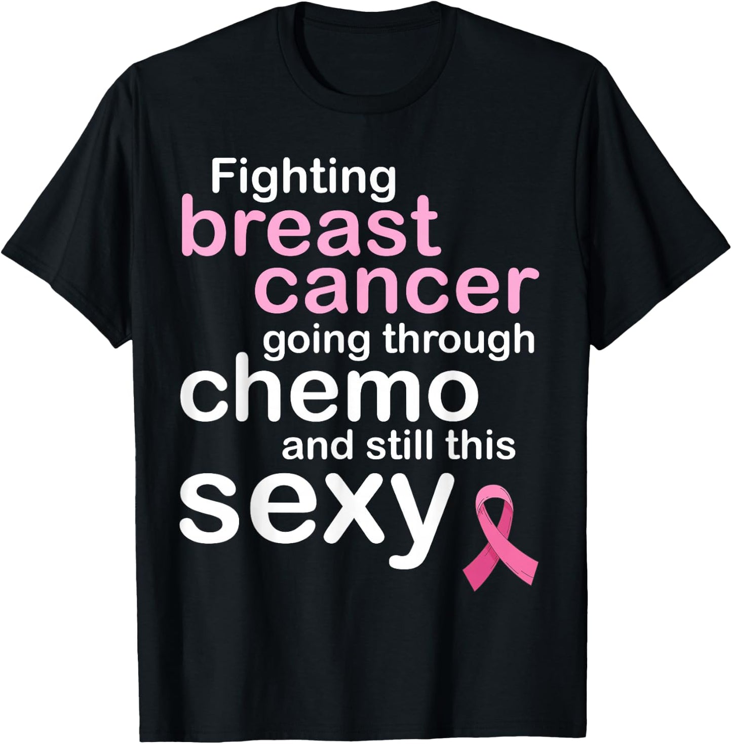 Fighting Breast Cancer Meme for Chemo Patients | Funny T-Shirt - T-Shirt | Black