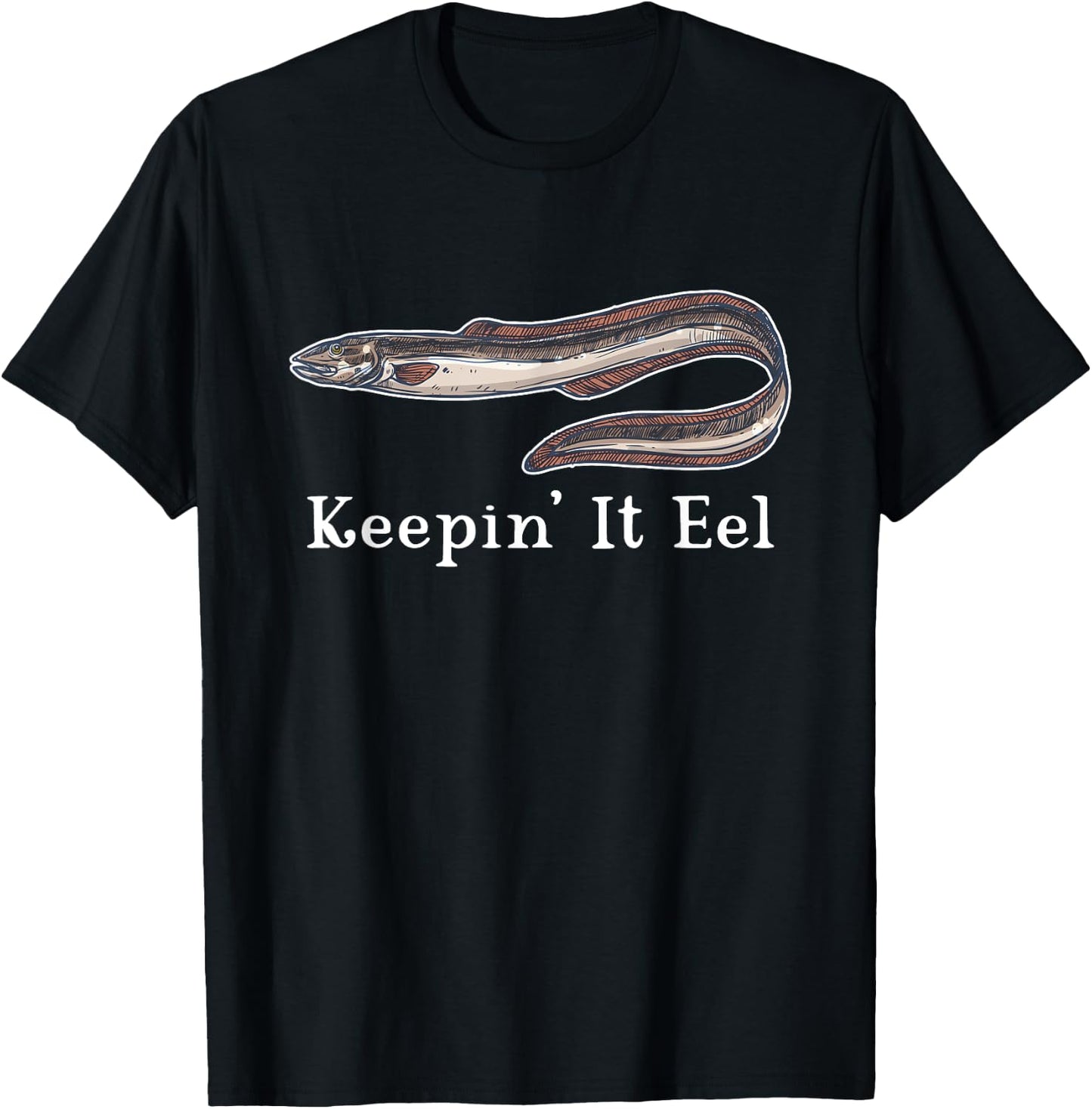 Eel Lover Eels Aquarium Funny Joke Men Women Boys Girls T-Shirt - T-Shirt | Black
