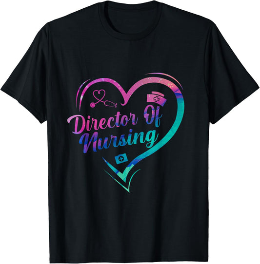 Director Of Nursing Stethoscope Director Nurse Week T-Shirt - T-Shirt | Black