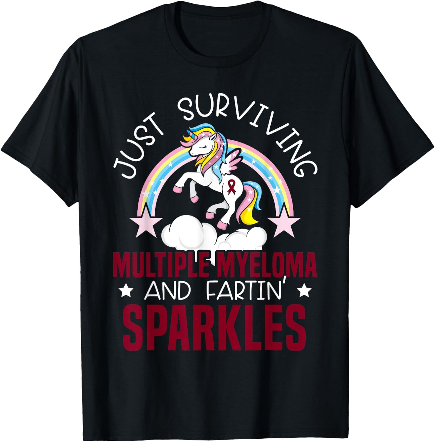 Multiple Myeloma Warrior Myeloma Cancer Awareness T-Shirt - T-Shirt | Black