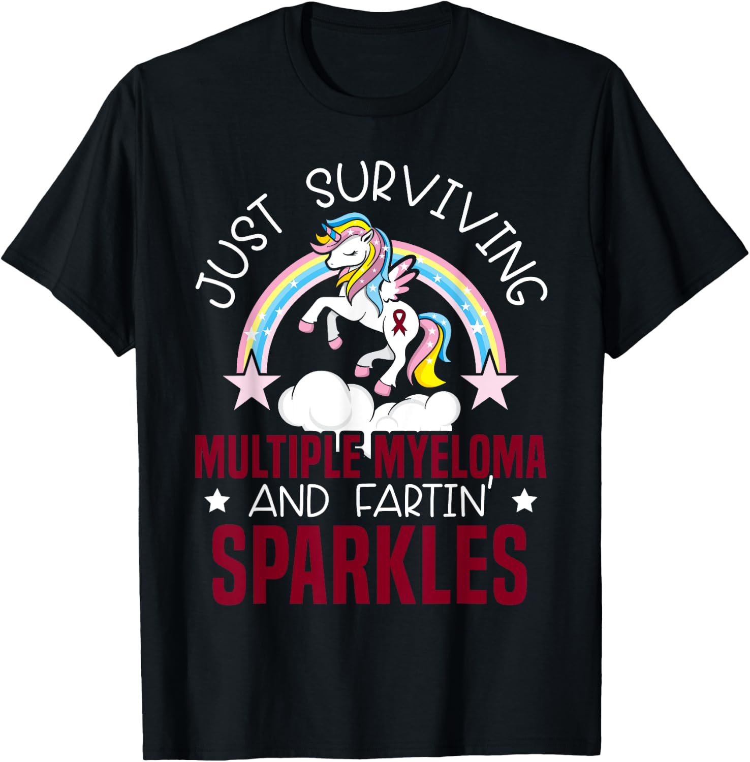 Multiple Myeloma Warrior Myeloma Cancer Awareness T-Shirt - T-Shirt | Black