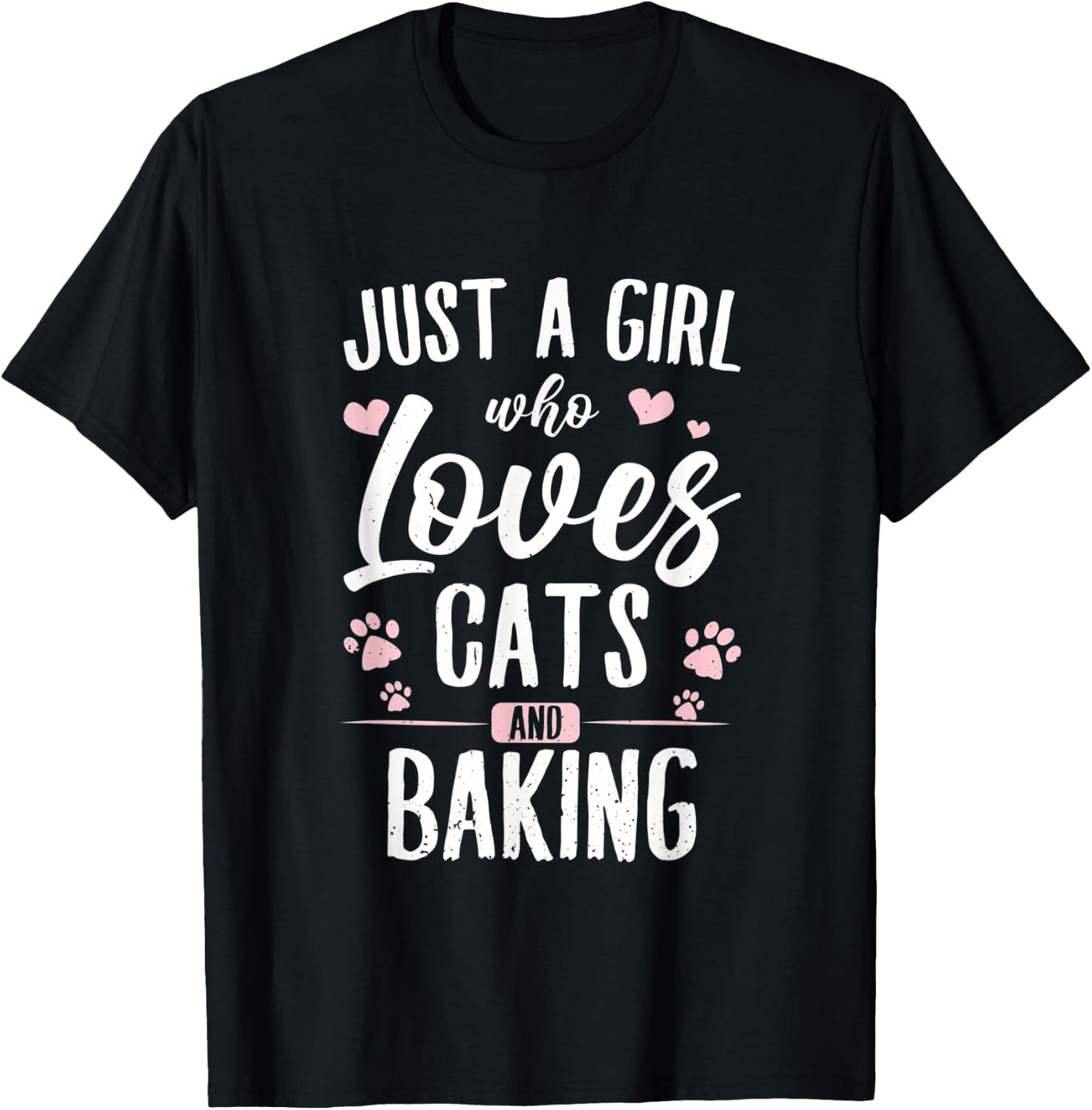 Baker & Bake Fans of Baking Supplies & Cats Lover | Baking T-Shirt - T-Shirt | Black