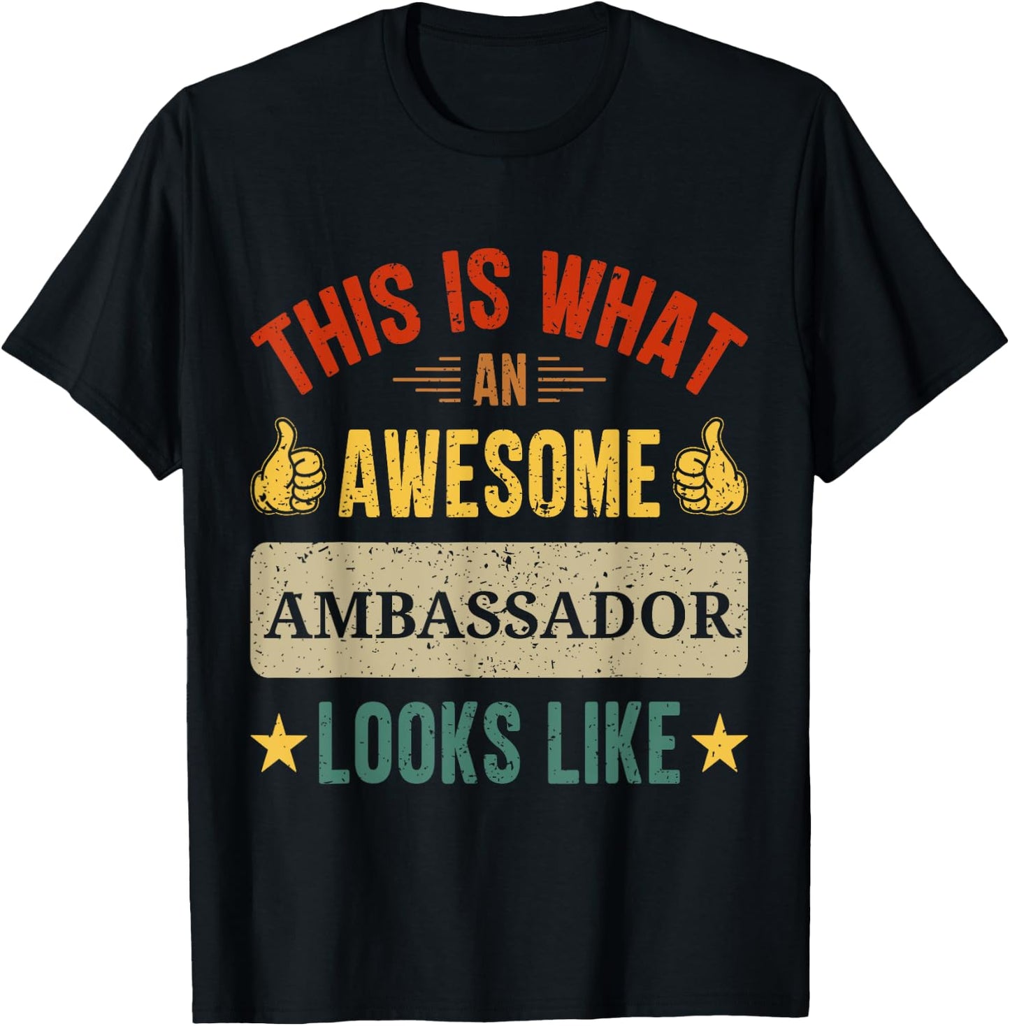 Ambassador gifts funny Ambassador quote T-Shirt - T-Shirt | Black