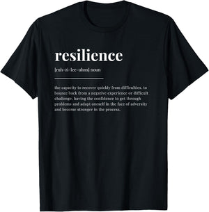 resilience Definition Dictionary Design T-Shirt - T-Shirt | Black