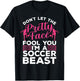 Funny Soccer Art Girls Soccer Player Sport Lover T-Shirt - T-Shirt | Black