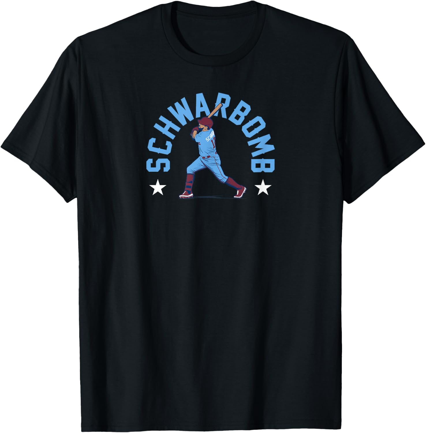 Kyle Schwarber - Schwarbomb Philly - Philadelphia Baseball T-Shirt - T-Shirt | Black