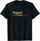Pagani Italian City Retro Italy Flag T-Shirt - T-Shirt | Black