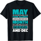 May Is National Food Allergy Awareness Month, Food Allergies T-Shirt - T-Shirt | Black