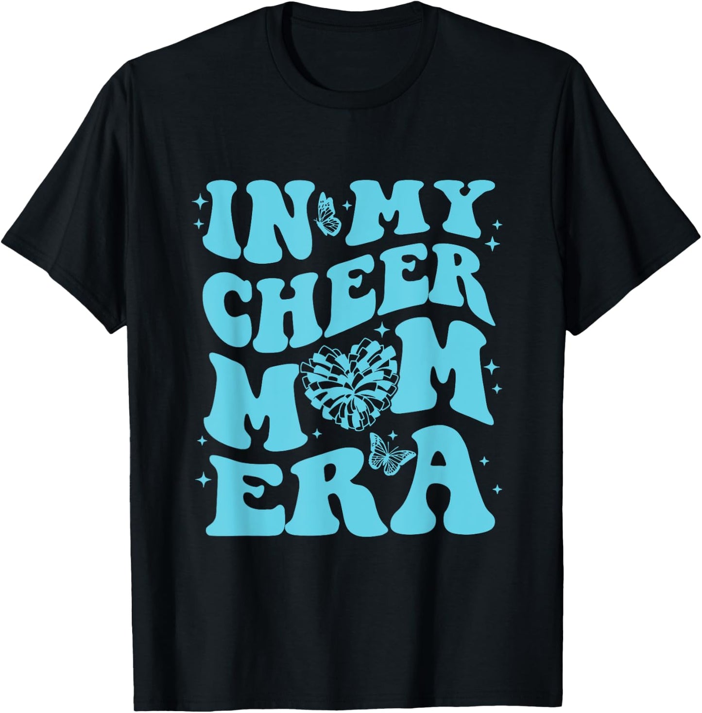 In My Cheer Mom Era T-Shirt - T-Shirt | Black
