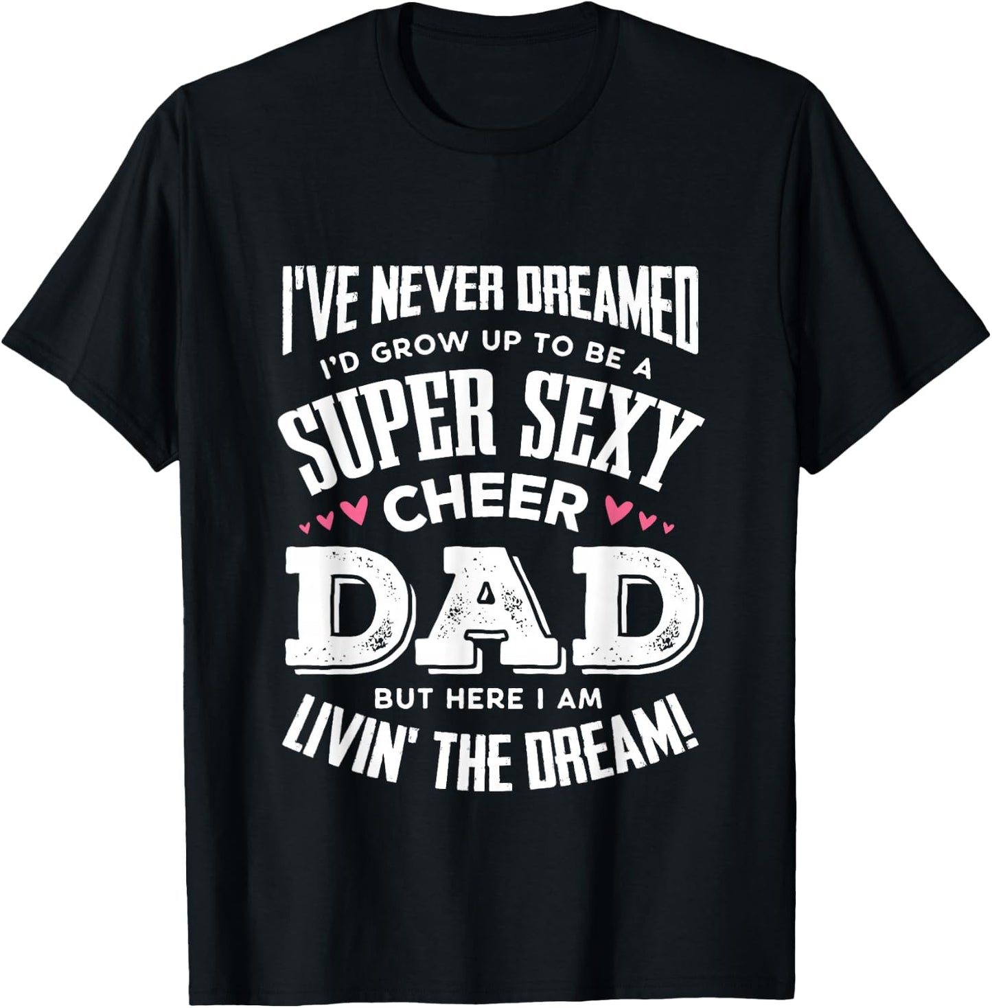 Funny Cheerleading Dad Father Cheer Dad T-Shirt - T-Shirt | Black