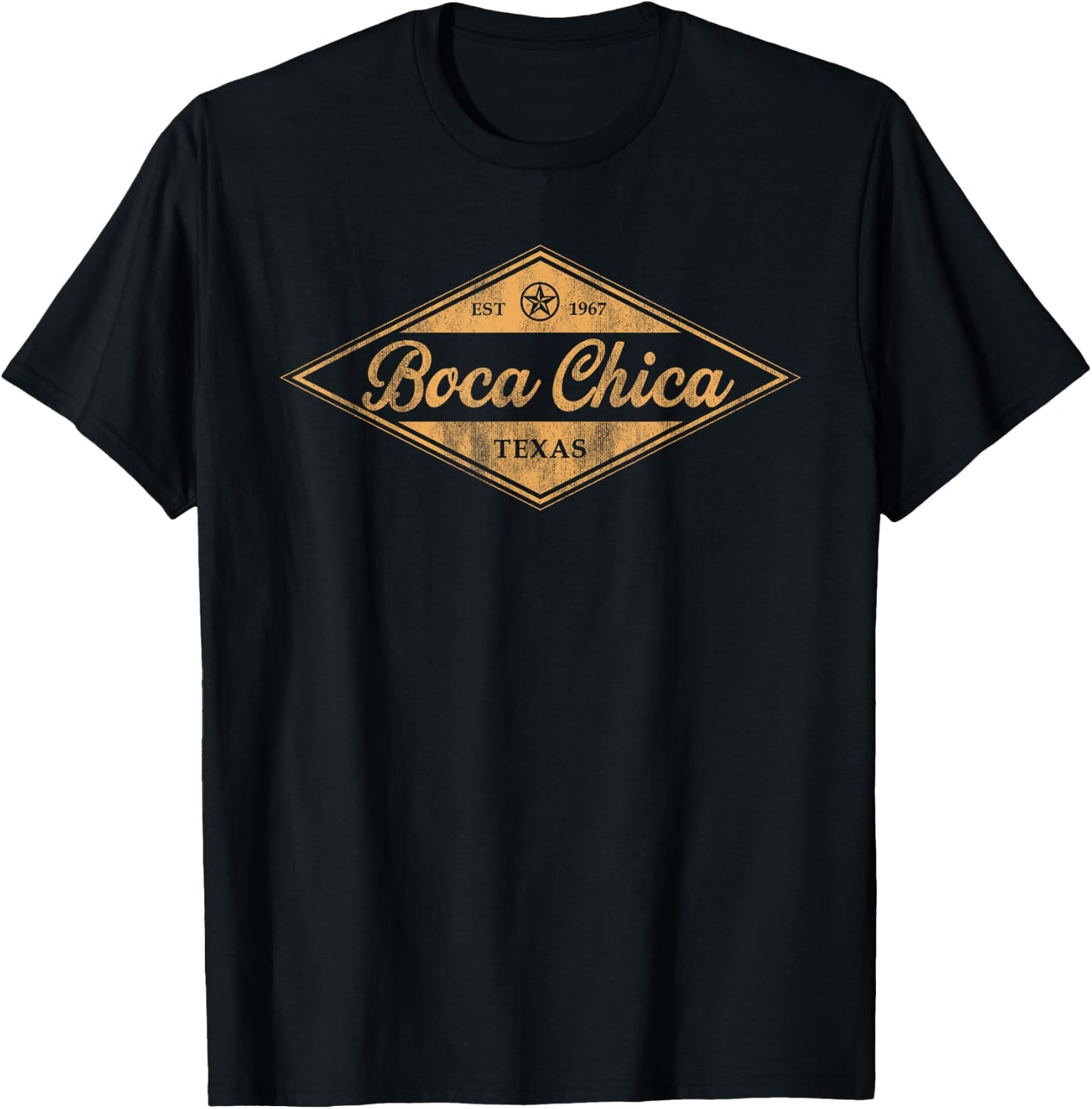 Retro Boca Chica Texas Vintage Kids Souvenir T-Shirt - T-Shirt | Black