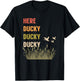 Here Ducky Ducky Ducky Funny Hunting T-Shirt - T-Shirt | Black