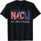 4th Of July NICU Neonatal ICU Nurse 4th Of July American Nur Women Men T-Shirt - T-Shirt | Black