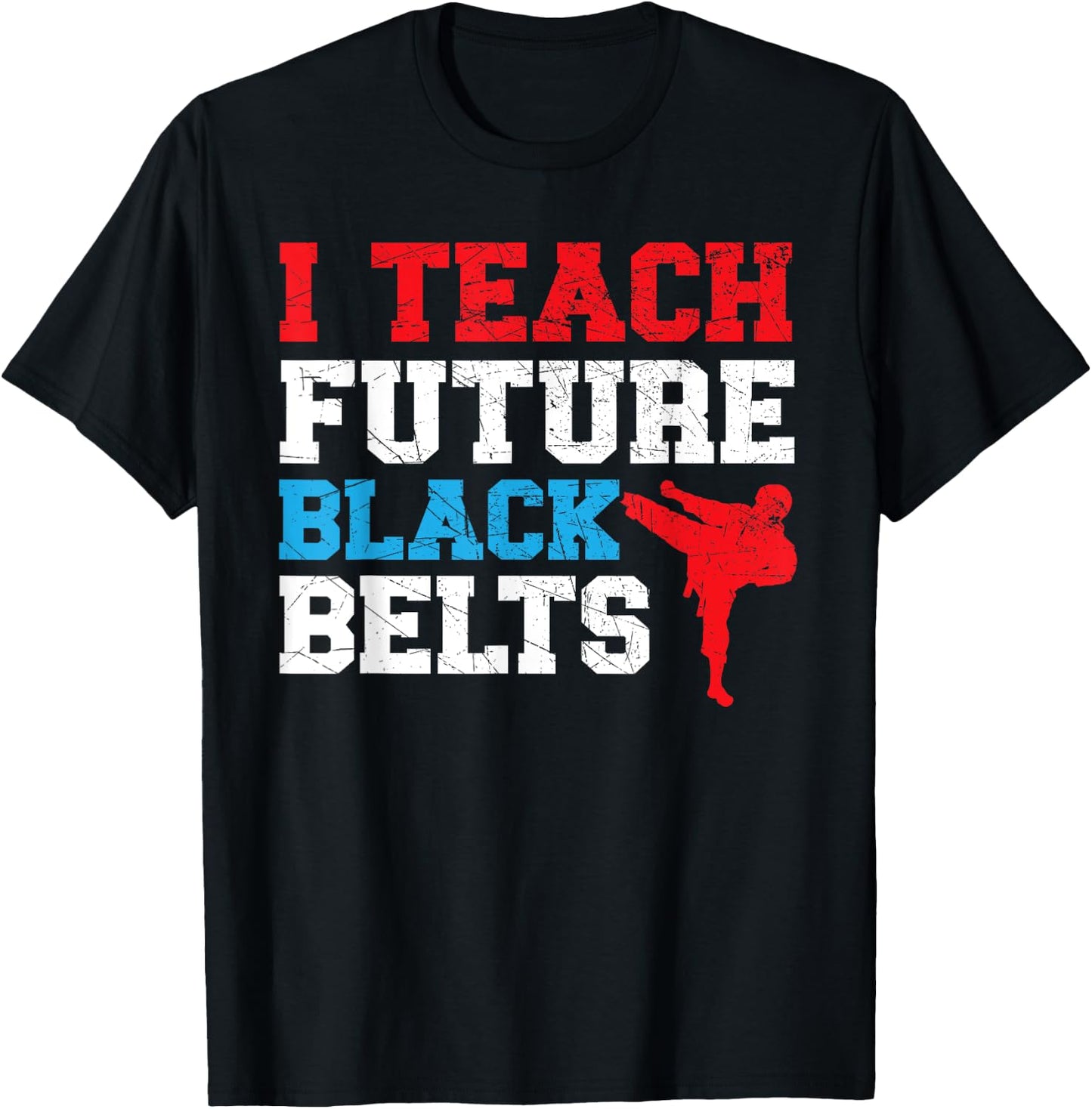 I Teach Future Black Belts Martial Arts Taekwondo T-Shirt - T-Shirt | Black