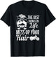 Biker Girl Best Things In Life Mess Up You Hair Motorcycle T-Shirt - T-Shirt | Black