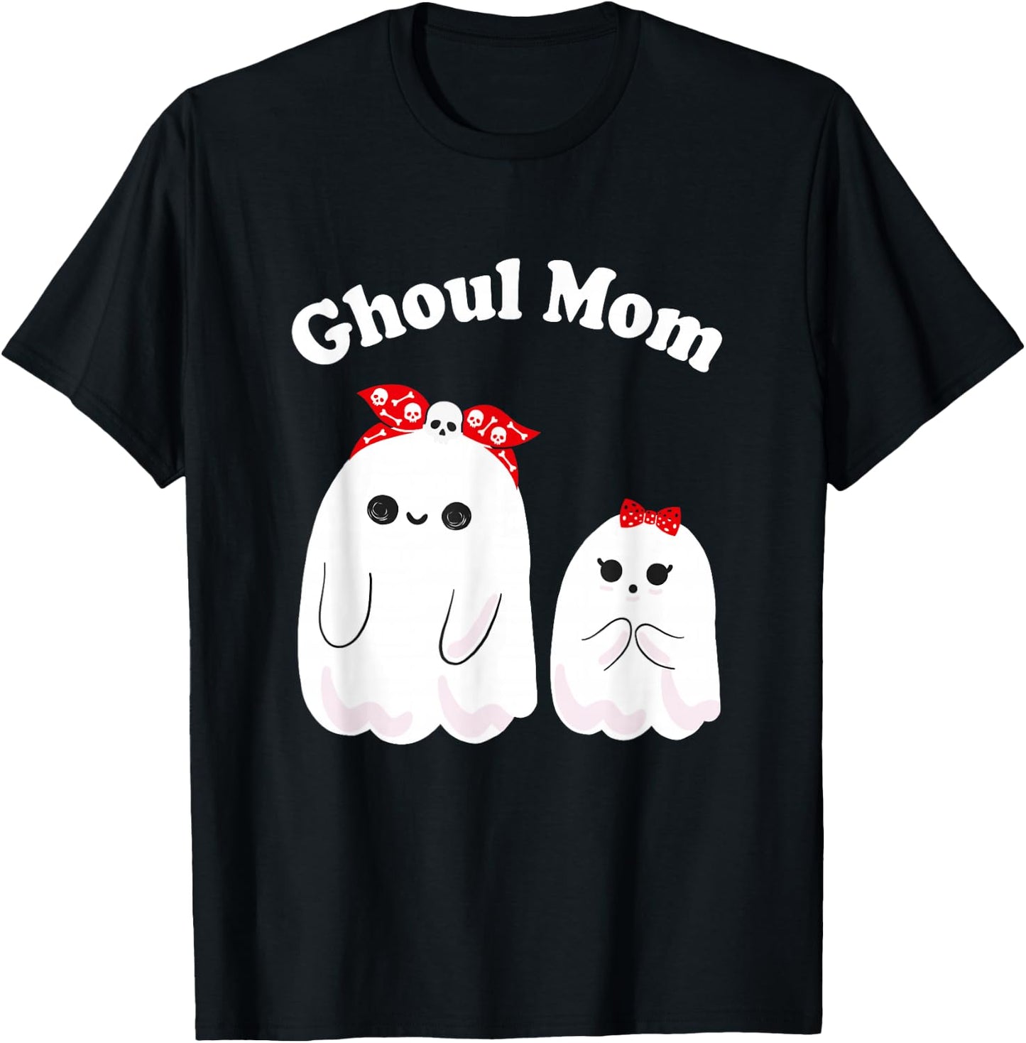 Ghoul Mom, Mother Ghost, Mama Funny Woman Halloween Costume T-Shirt - T-Shirt | Black
