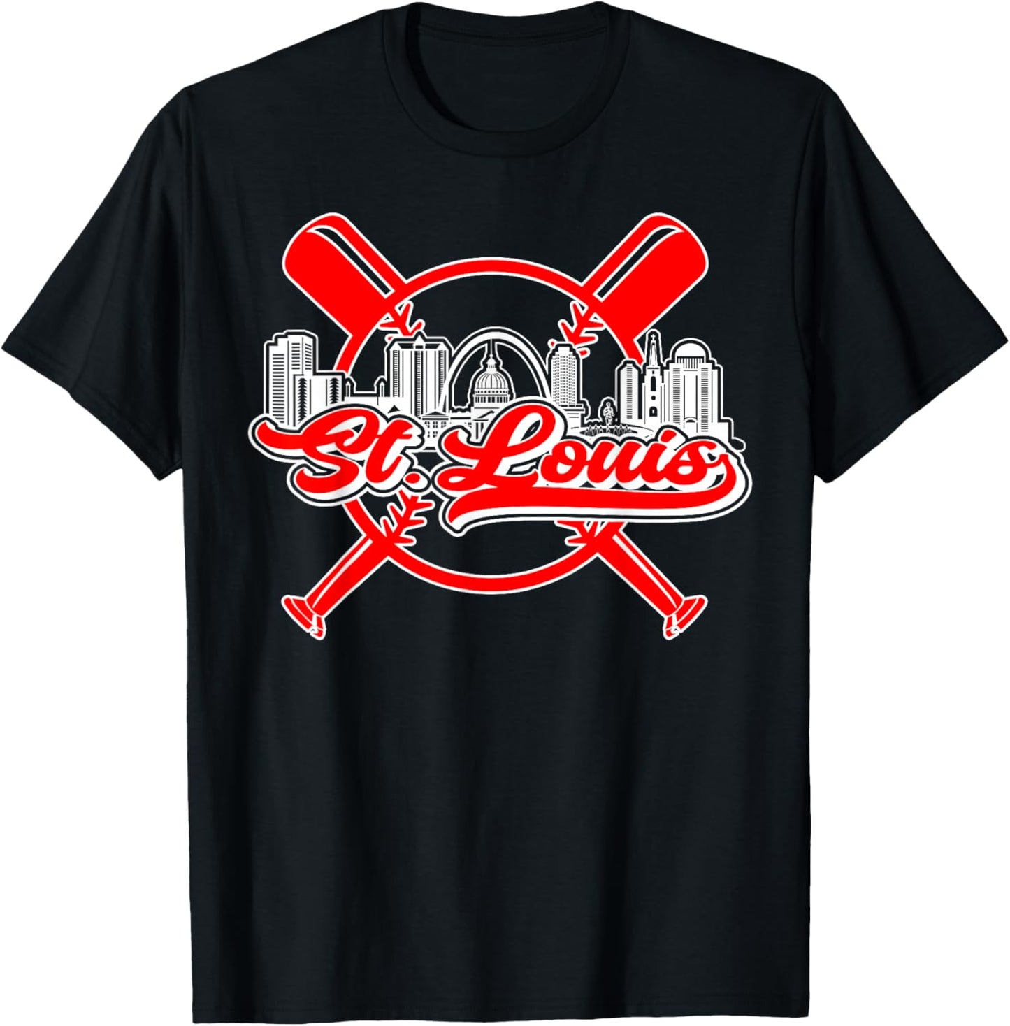 Vintage St. Louis Baseball T-Shirt - T-Shirt | Black