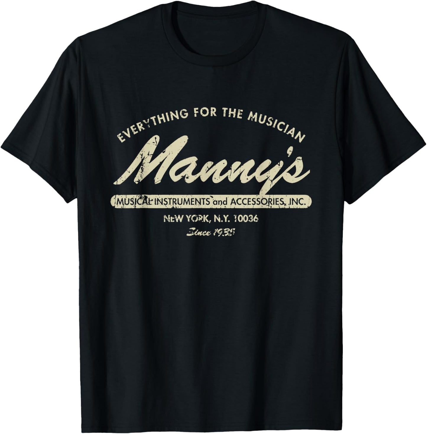 Manny's Music 1935 T-Shirt - T-Shirt | Black