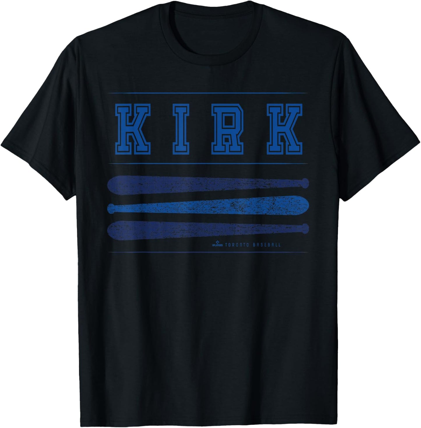 Vintage Baseball Bat Gameday Alejandro Kirk Toronto MLBPA T-Shirt - T-Shirt | Black