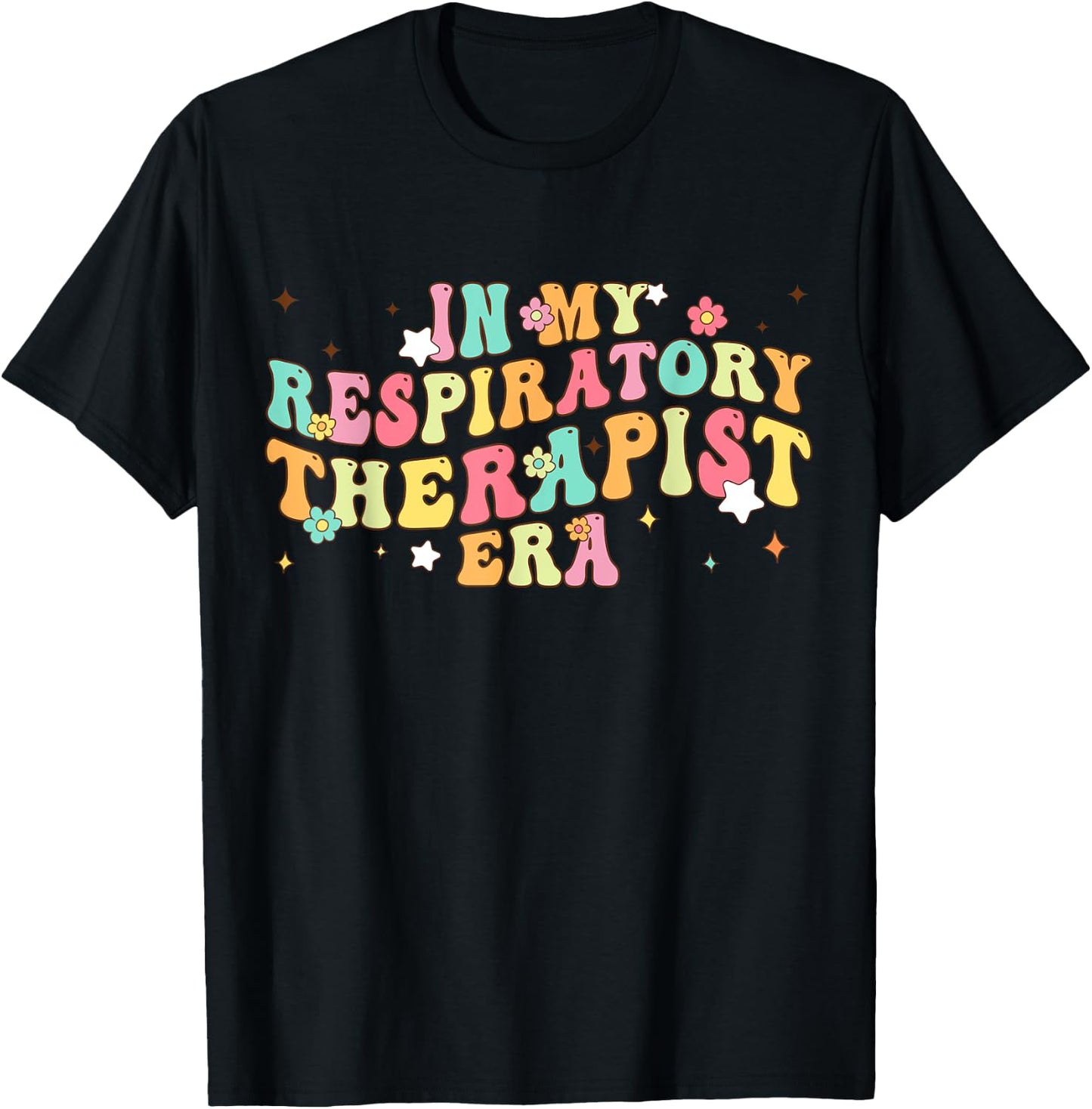 Retro In My Respiratory Therapist Era Pulmonologist RT Nurse T-Shirt - T-Shirt | Black