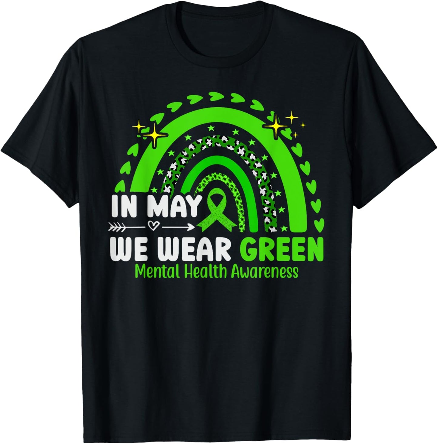 Its Okay To Not Be Okay Shirt Mental Health Awareness Ribbon T-Shirt - T-Shirt | Black