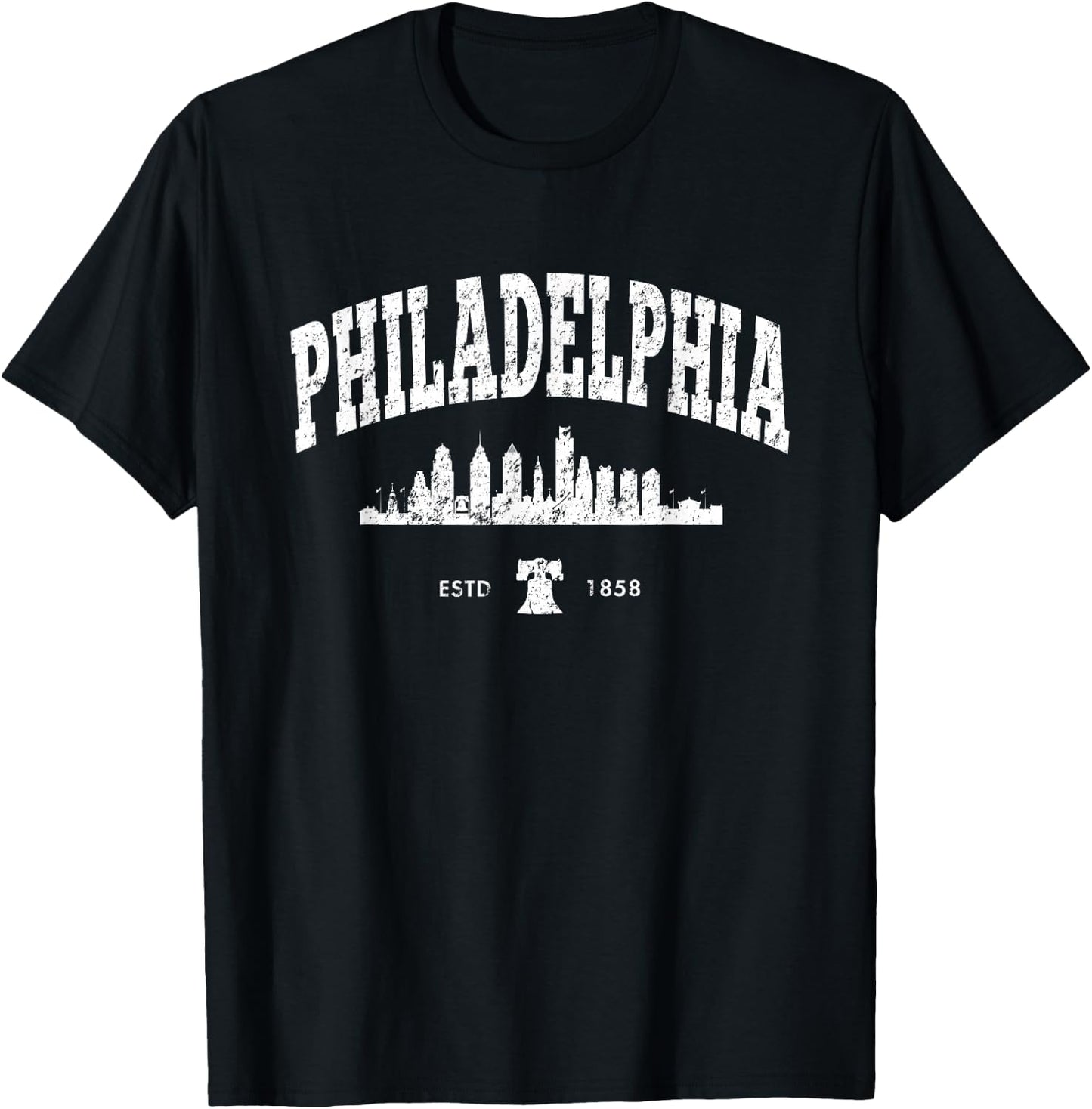 Philadelphia Shirt City of Brotherly Love PA Vintage Philly T-Shirt - T-Shirt | Black