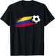 Colombia Flag Jersey Colombian Soccer Team Colombian T-Shirt - T-Shirt | Black