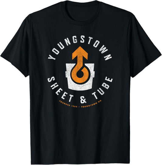 Hometown Pride - Youngstown Sheet and Tube Vintage T-Shirt - T-Shirt | Black