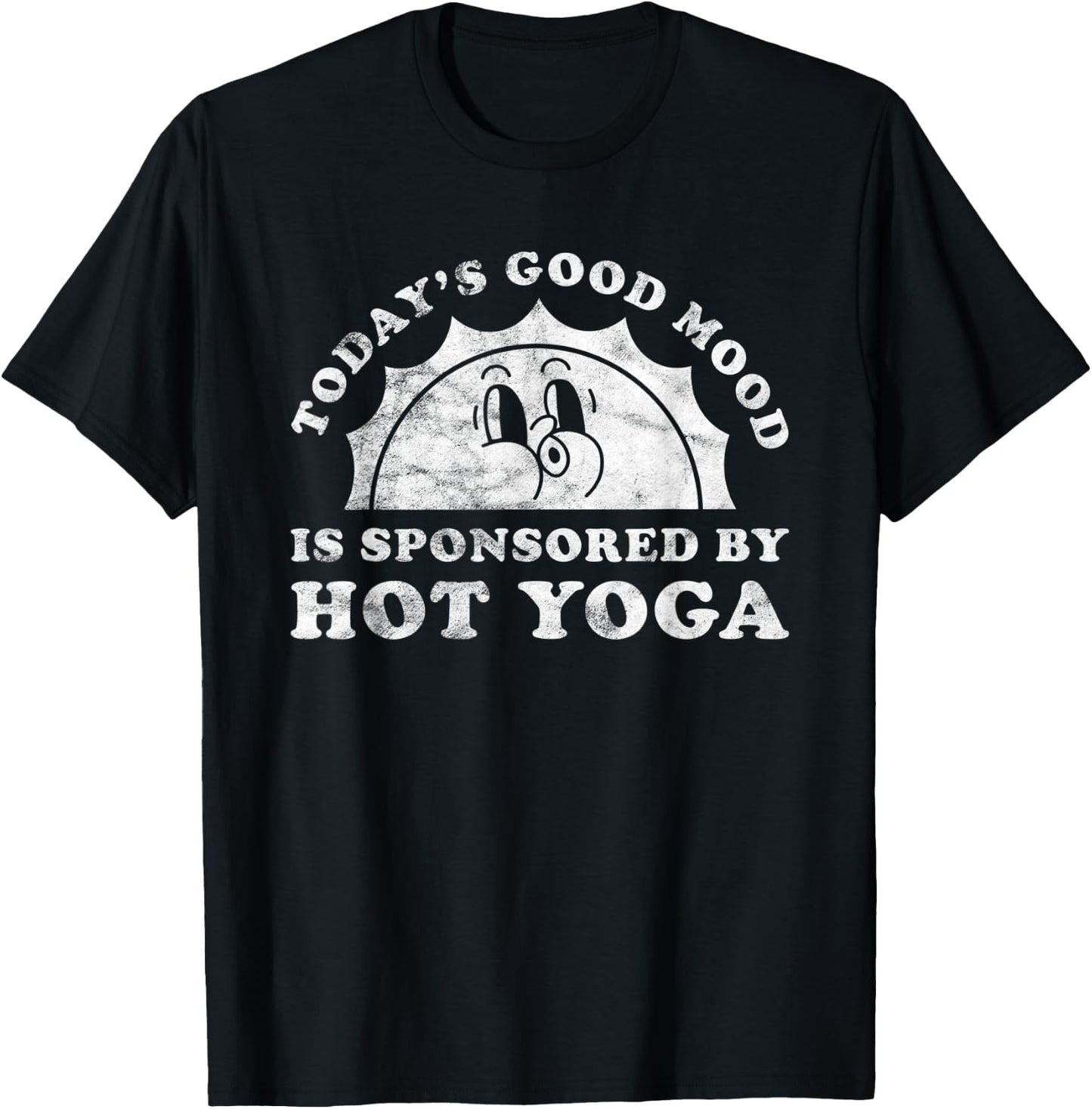 Funny Cute Retro Vintage Hot Yoga T-Shirt - T-Shirt | Black
