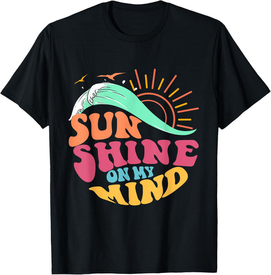 Summer Sunshine On My Mind Beach Trip Family Trip Women Men T-Shirt - T-Shirt | Black