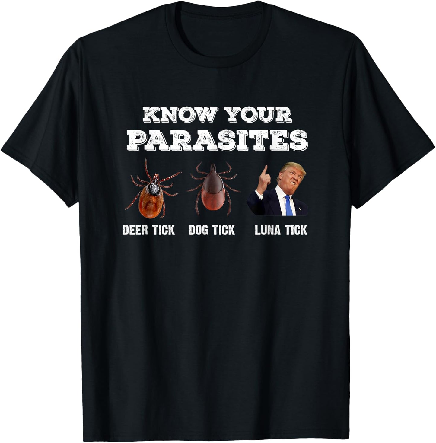Know Your parasites - Funny Anti Trump T-Shirt - T-Shirt | Black