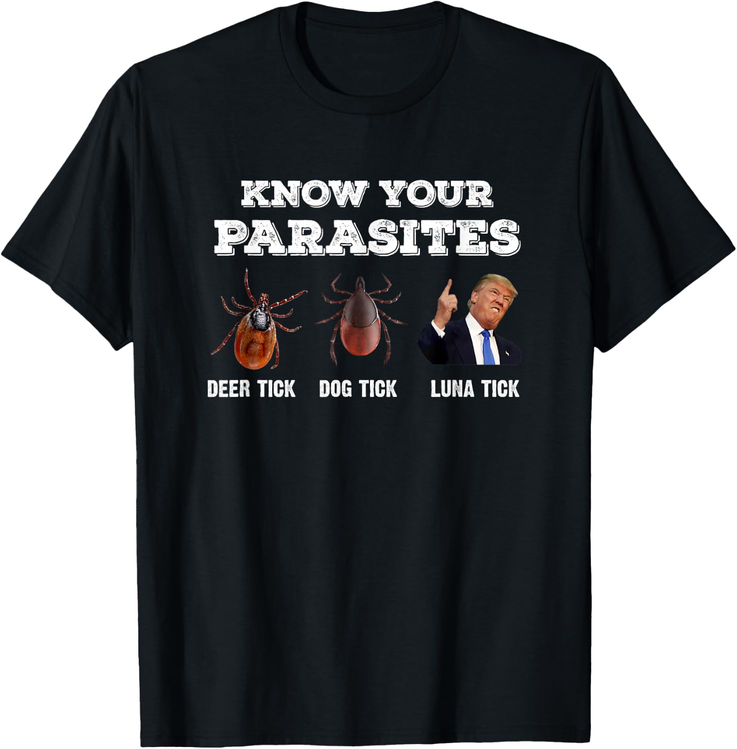 Know Your parasites - Funny Anti Trump T-Shirt - T-Shirt | Black