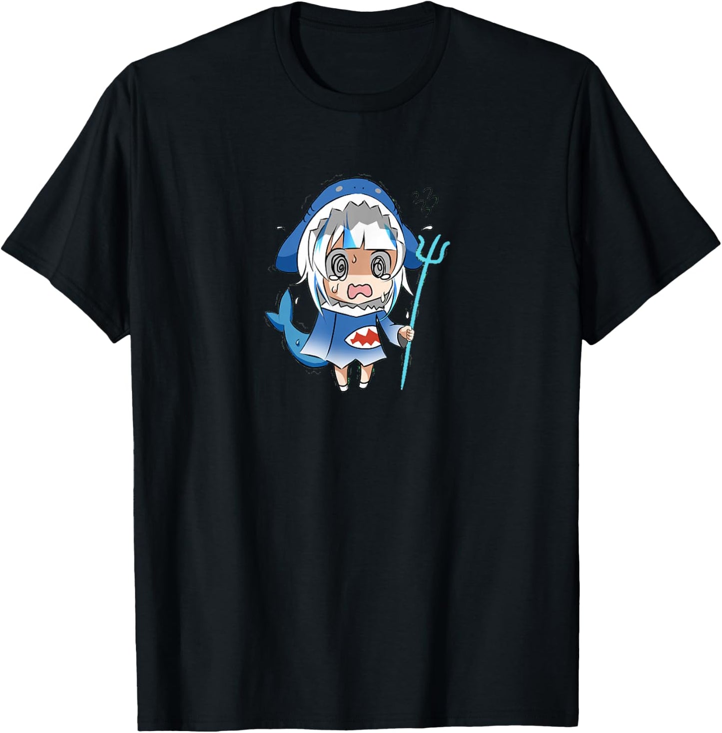 Panic Gura I Cute I Virtual T-Shirt - T-Shirt | Black