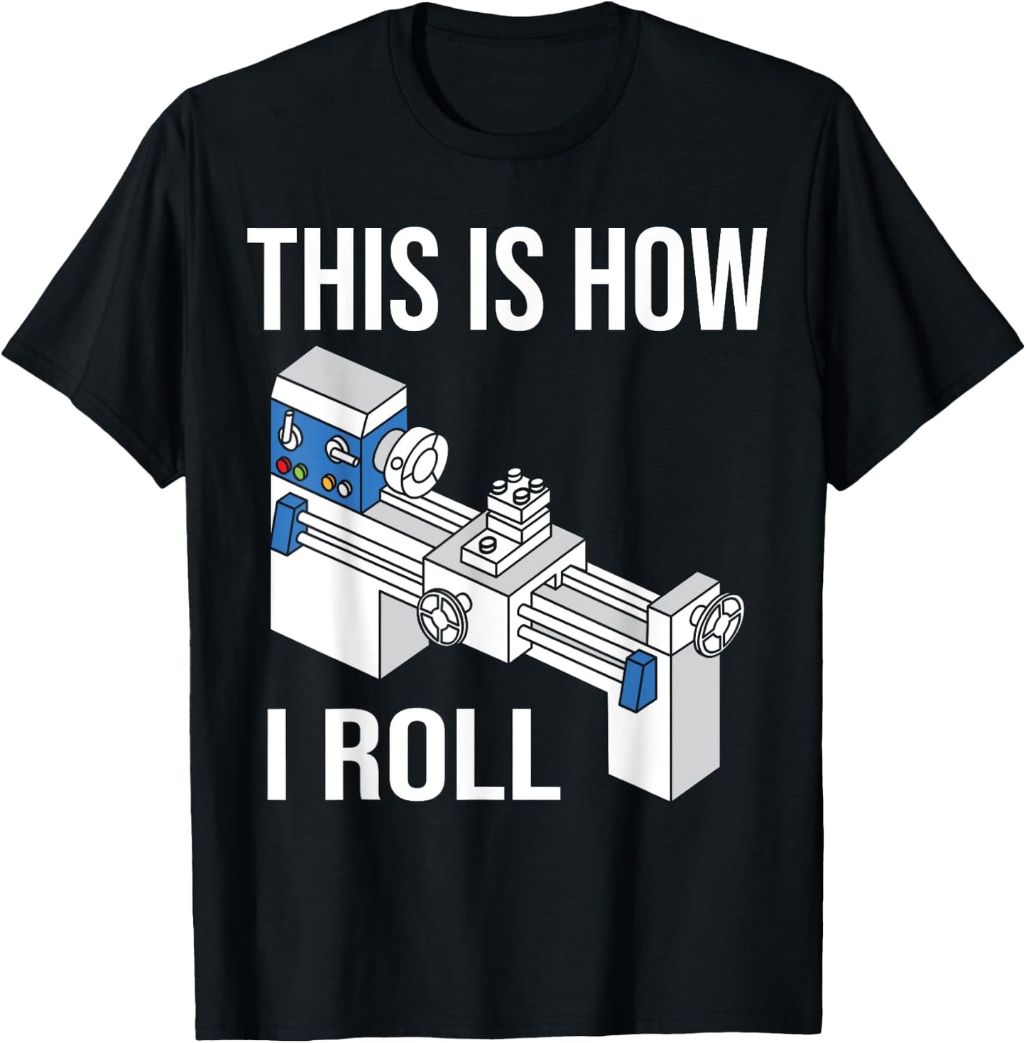 Machinist CNC Machine Lathe Operator T-Shirt - T-Shirt | Black