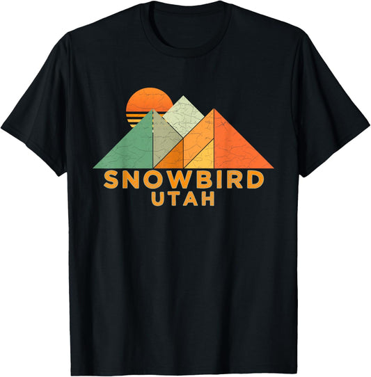Retro Vintage Snowbird T-Shirt - T-Shirt | Black