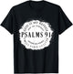 Christian Bible Verse Psalms 91 God Is My Refuge My Fortress T-Shirt - T-Shirt | Black