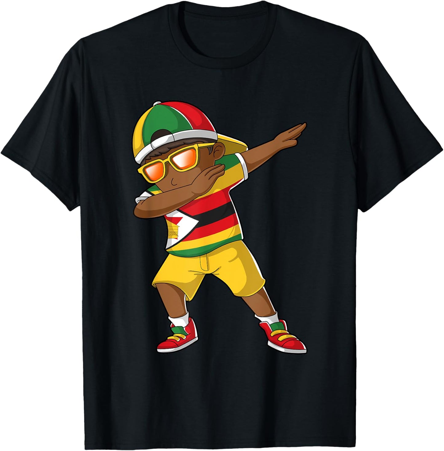 Zimbabwean Boy Zimbabwe Kid Patriotism Roots Heritage T-Shirt - T-Shirt | Black