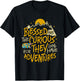 Blessed Are the Curious for They Shall Have Adventures T-Shirt - T-Shirt | Black