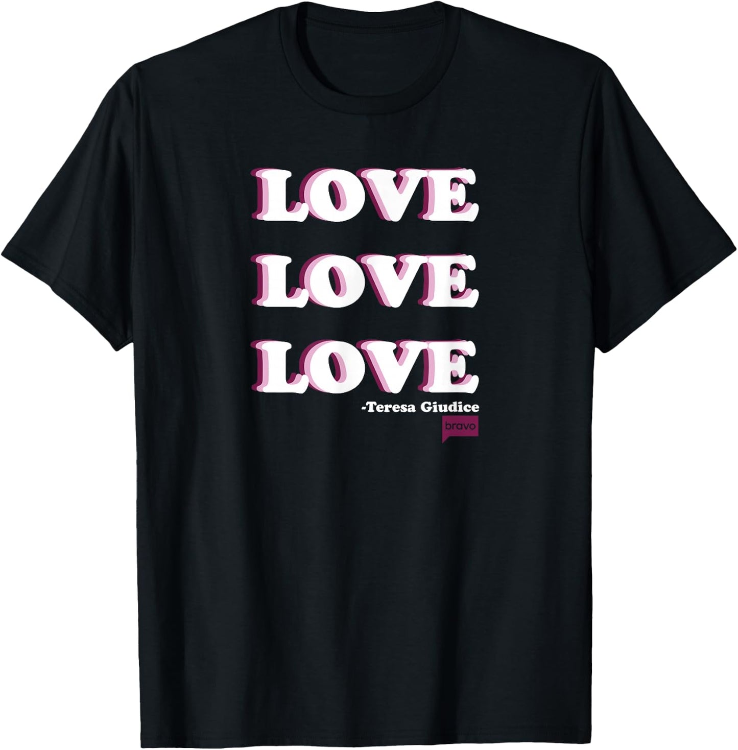 Bravo The Real Housewives of New Jersey Love T-Shirt - T-Shirt | Black