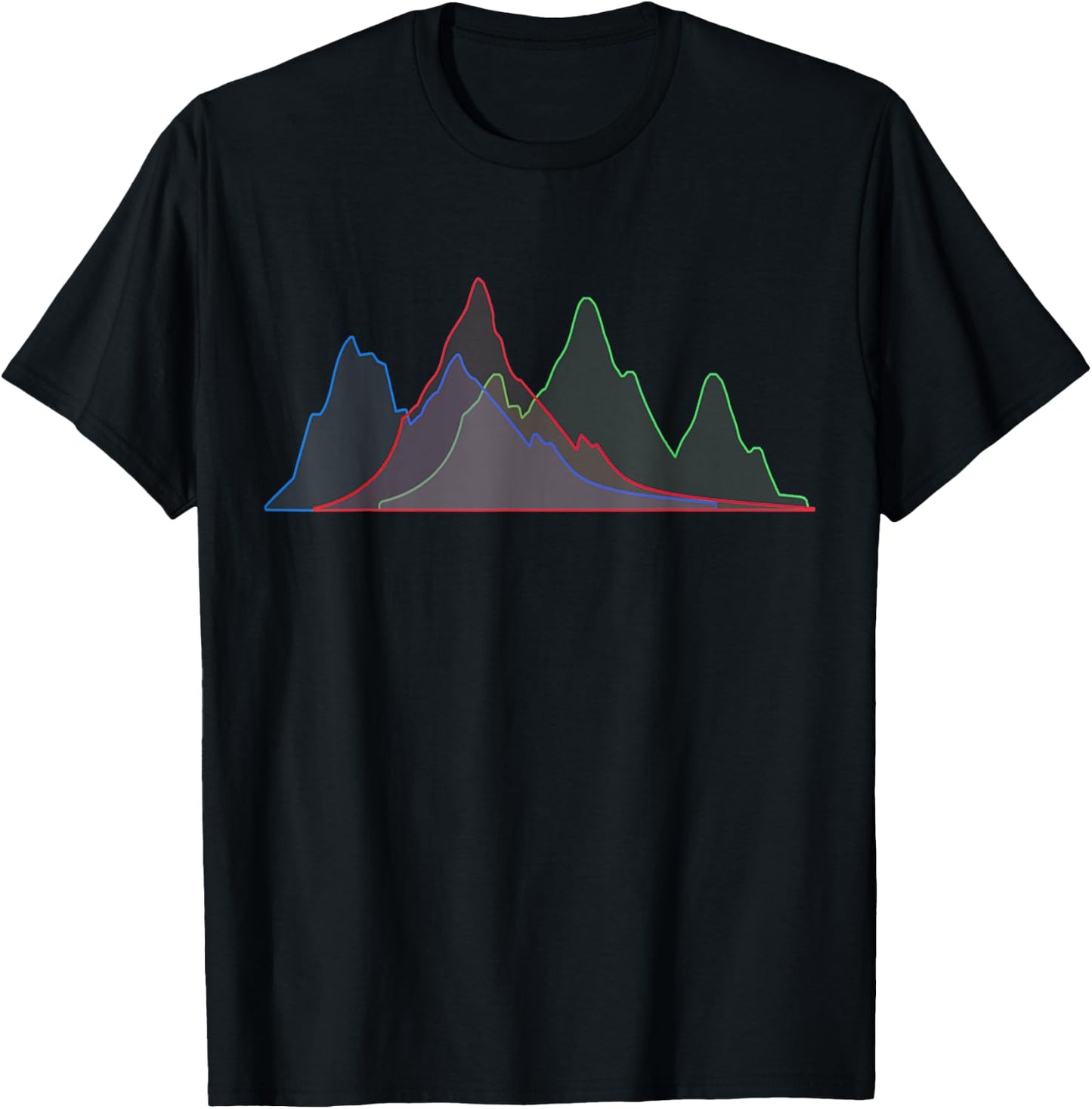Histogram Photography T-Shirt - T-Shirt | Black