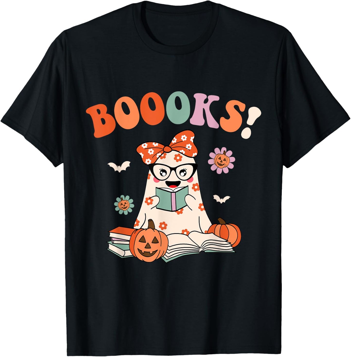 Read More Books Spooky Teacher Cute Halloween Women Men T-Shirt - T-Shirt | Black