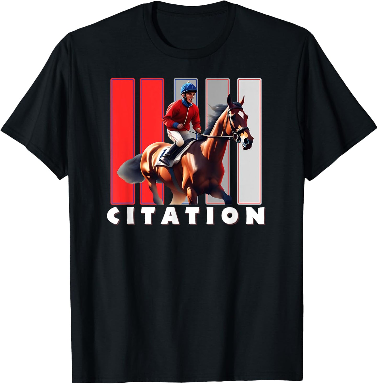 Citation Horse, Thoroughbred, Del Mar, Santa Anita Shirt T-Shirt - T-Shirt | Black