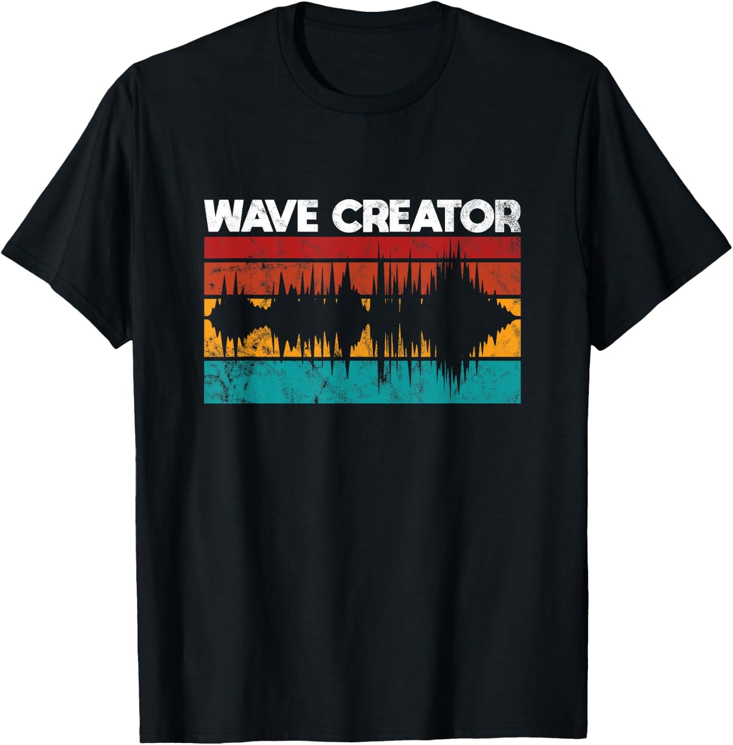 Sound designer wave creator funny audio engineer T-Shirt - T-Shirt | Black