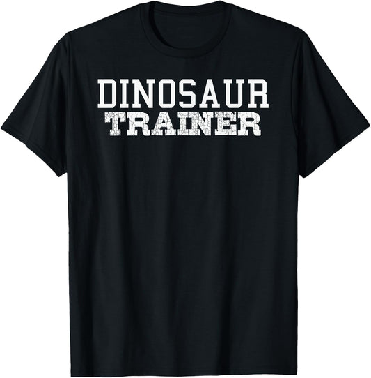 Dinosaur Trainer Mom Dad Lazy Costume T-Shirt - T-Shirt | Black