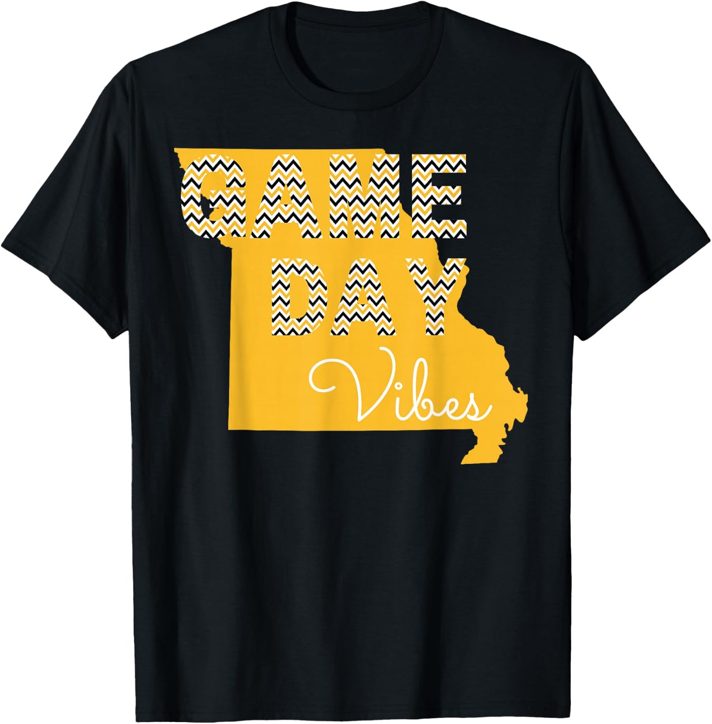 Missouri Football Game Day Vibes Fall Tailgate T-Shirt - T-Shirt | Black