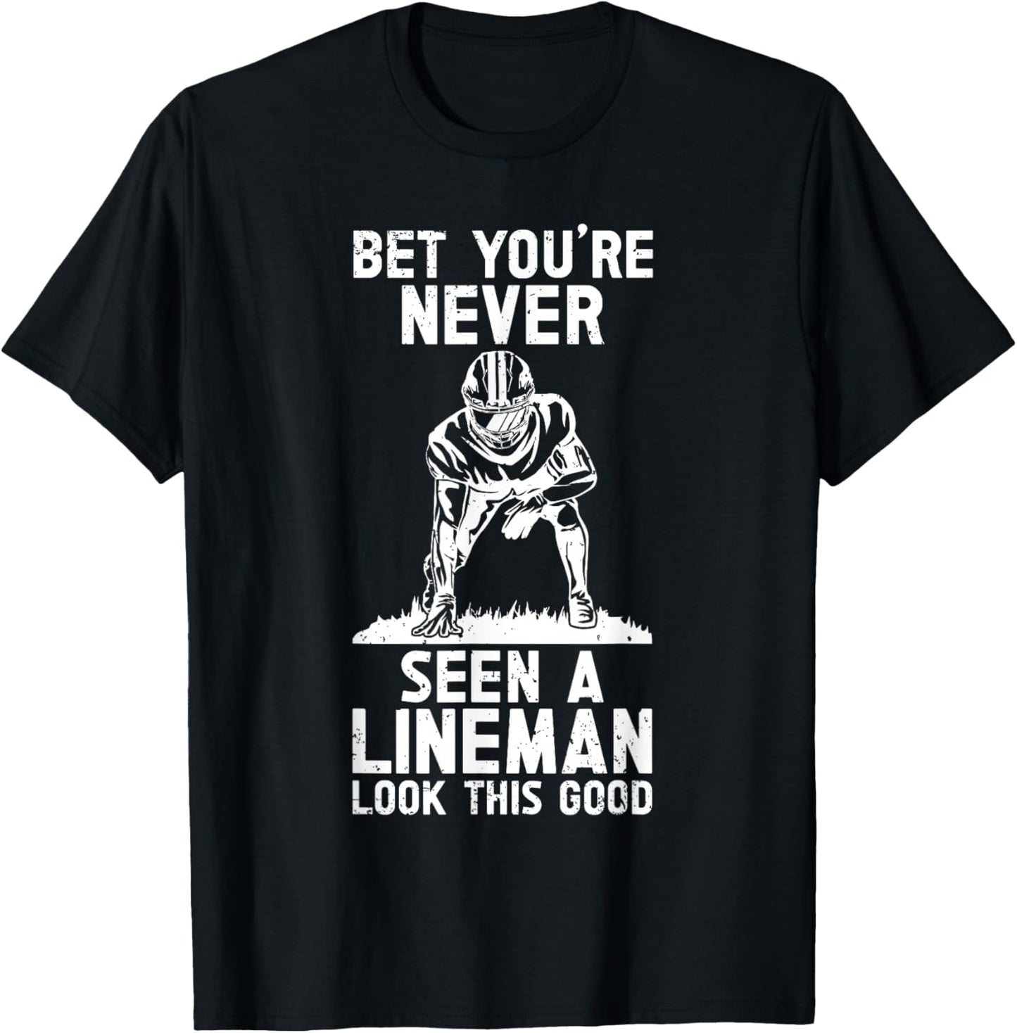 Defensive Lineman Football Player Position Quarterbacks T-Shirt - T-Shirt | Black