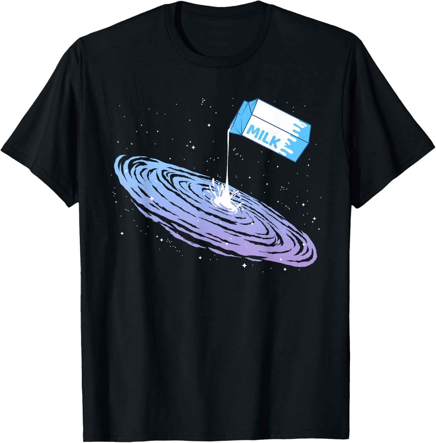 Funny Milky Way Galaxy for Astronomers T-Shirt - T-Shirt | Black