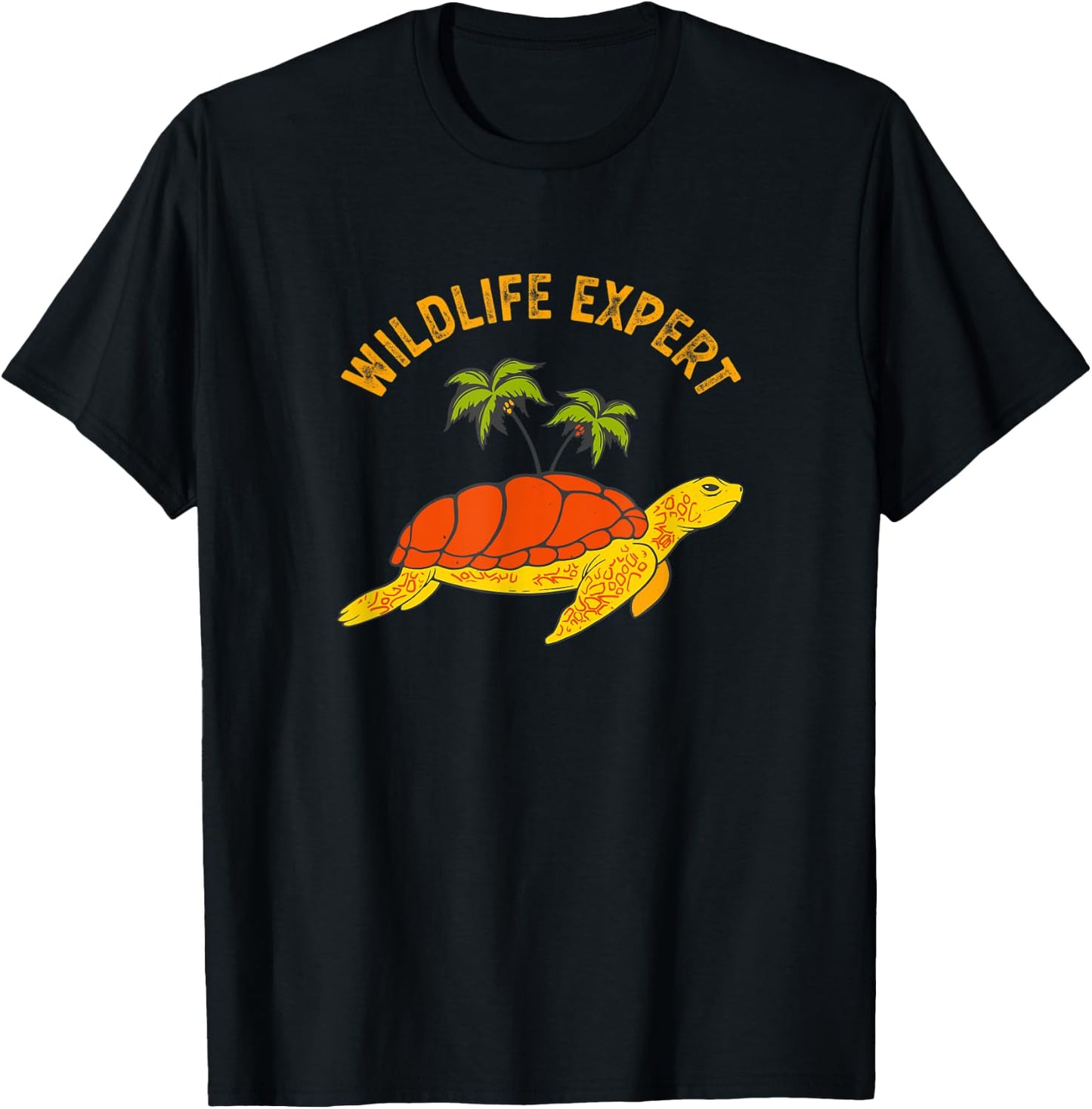 Wildlife Expert Sea Turtles Zoo Keeper Animal Lover Tortoise T-Shirt - T-Shirt | Black