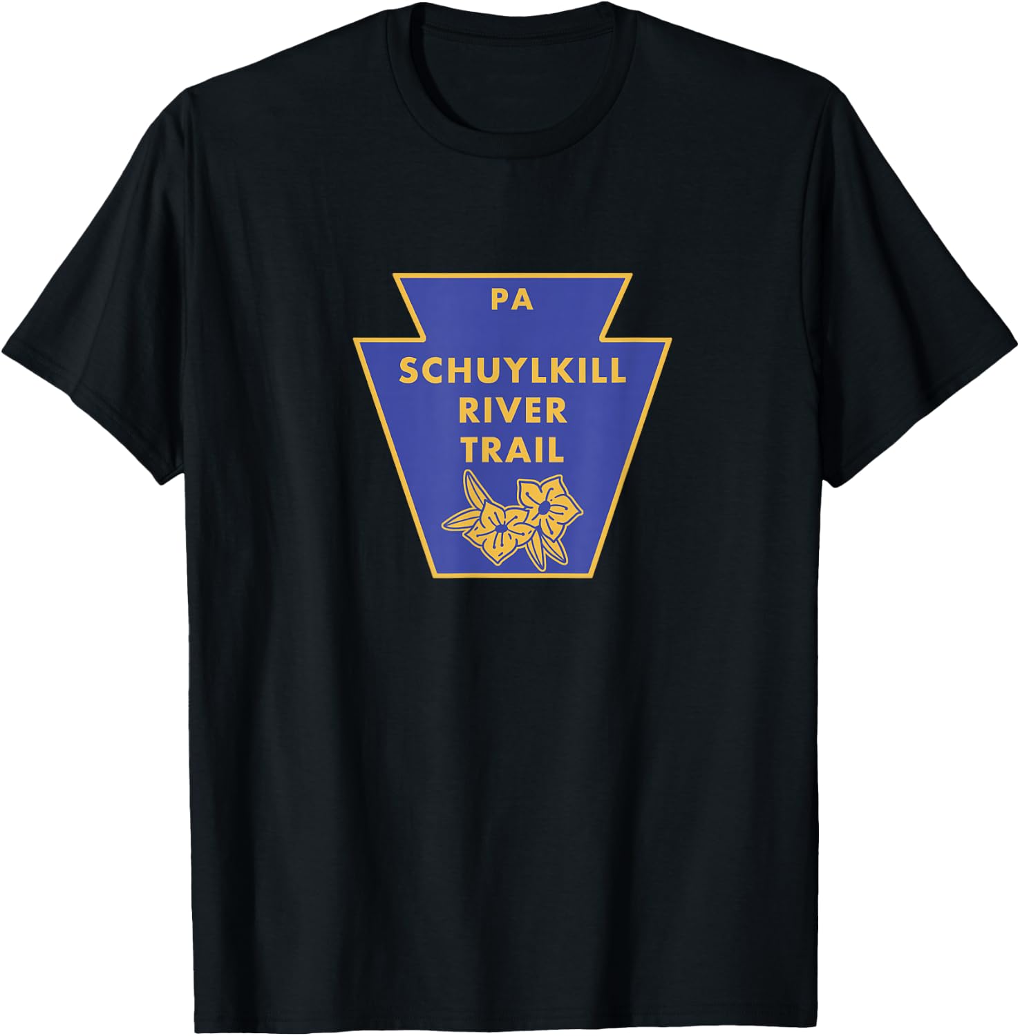 Schuylkill River Trail PA Pennsylvania Keystone Hiking T-Shirt - T-Shirt | Black